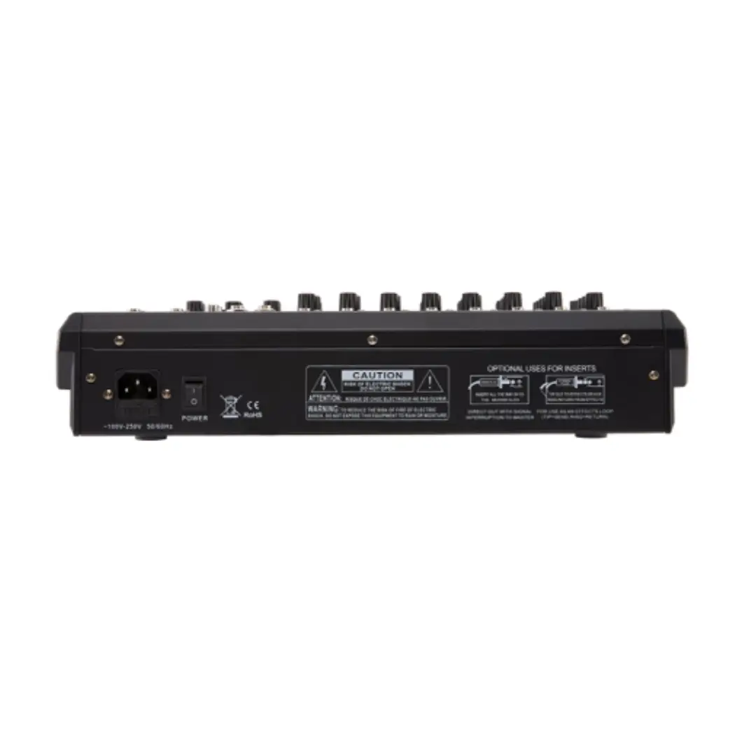 מיקסר 8 ערוצים 4XMic + 4Xline ST 3-band EQ 48V 16 digital Effect דגם FI-MIX8 מבית – תמונה 2