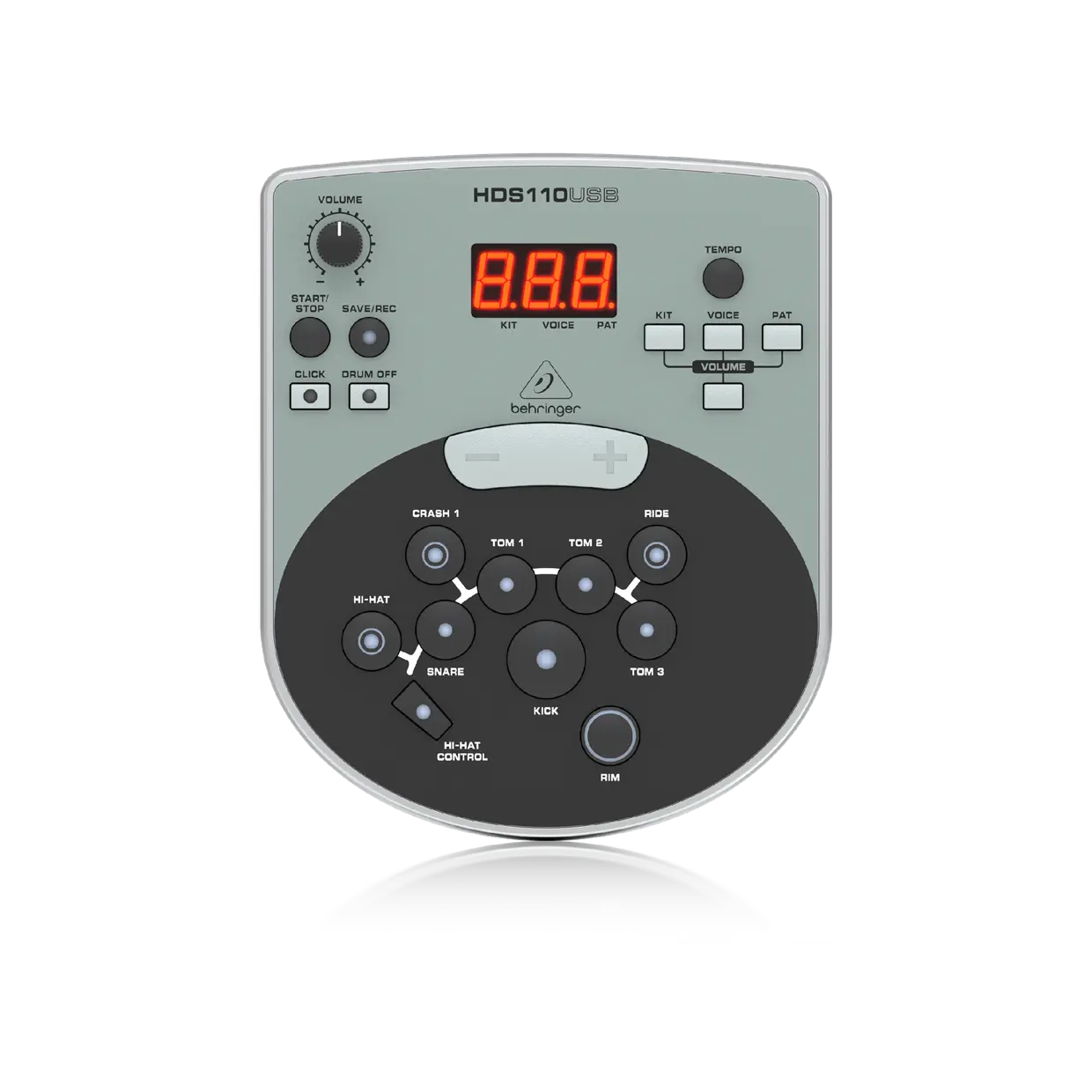 סט תופים אלקטרוני 8 חלקים דגם XD8USB מבית – תמונה 2