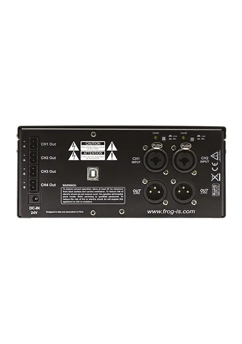 מגבר 24V קומפקטי 4 ערוצים 4X50W-4ohm WAV / MP3 USB Bluetooth דגם FI-FI-AMP4D מבית – תמונה 3