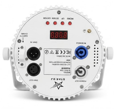 פנס לד פאר מקצועי 12x8W RGBWW - גוף לבן – תמונה 3